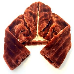 Luxurious Brown Faux Fur Shrug